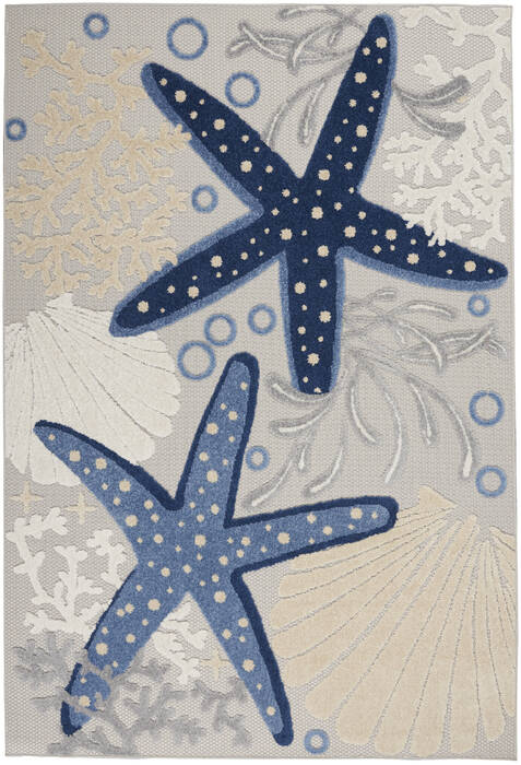Nourison Aloha Blue 60 X 90 Area Rug 805-140714 Image 0