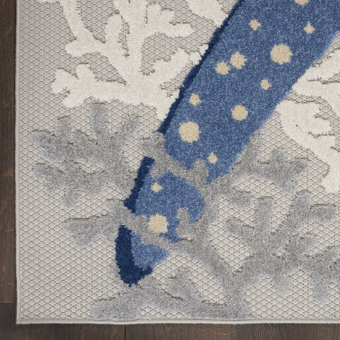 Nourison Aloha Blue 70 X 100 Area Rug 805-140715 Image 1