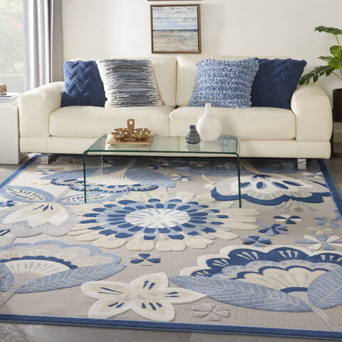Nourison Aloha Blue 70 X 100 Area Rug 805-140727 Image 3