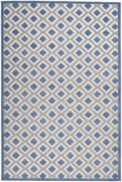 Nourison Aloha Blue Rectangle 6x9 ft Polypropylene Carpet 140737