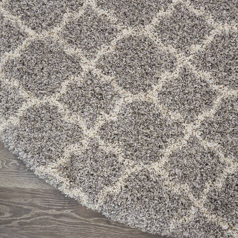 Nourison Amore Grey Round 710 X 710 Area Rug 805-140741 Image 1