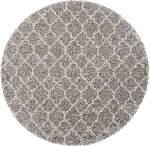 Nourison Amore Grey Round 710 X 710 Area Rug 805-140741 Image 0