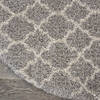 Nourison Amore Grey Round 710 X 710 Area Rug 805-140741 Thumb 1