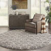 Nourison Amore Grey Round 710 X 710 Area Rug  805-140741 Thumb 3