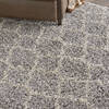 Nourison Amore Grey Round 710 X 710 Area Rug  805-140741 Thumb 4