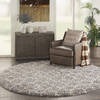 Nourison Amore Grey Round 710 X 710 Area Rug  805-140741 Thumb 5