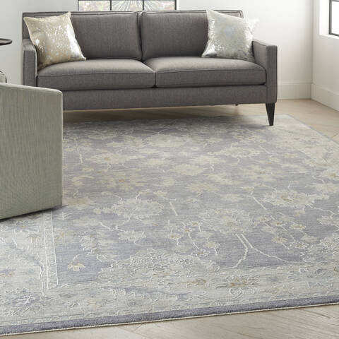Nourison Asher Grey 93 X 127 Area Rug 805-140761 Image 3