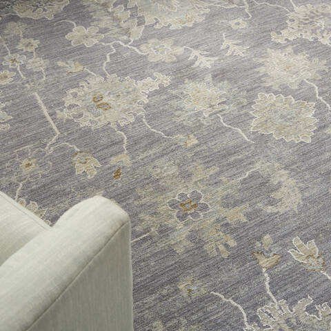 Nourison Asher Grey 93 X 127 Area Rug 805-140761 Image 4