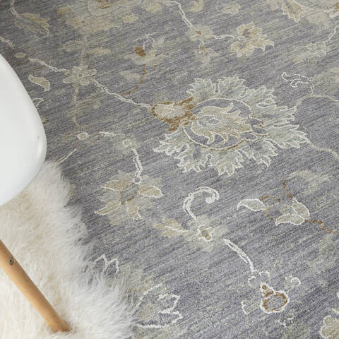 Nourison Asher Grey 93 X 127 Area Rug 805-140771 Image 4