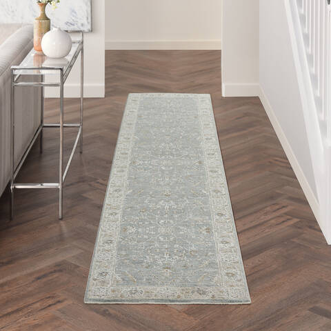 Nourison Asher Blue Runner 23 X 102 Area Rug 805-140777 Image 3