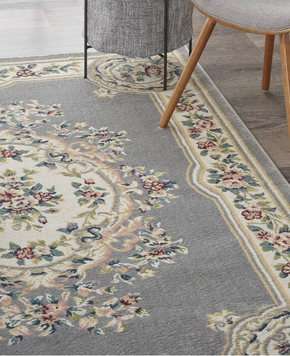 Nourison Aubusson Grey 53 X 73 Area Rug 805-140794 Image 4