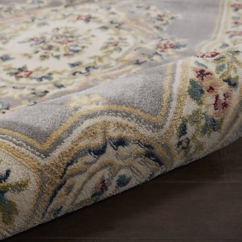 Nourison Aubusson Grey 710 X 106 Area Rug 805-140796 Image 2
