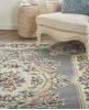 Nourison Aubusson Grey 710 X 106 Area Rug 805-140796 Thumb 4