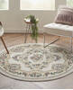 Nourison Aubusson Beige Round 53 X 53 Area Rug 805-140804 Thumb 3