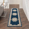 Nourison Aubusson Blue Runner 22 X 100 Area Rug 805-140808 Thumb 3