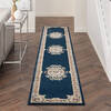 Nourison Aubusson Blue Runner 22 X 120 Area Rug 805-140809 Thumb 3