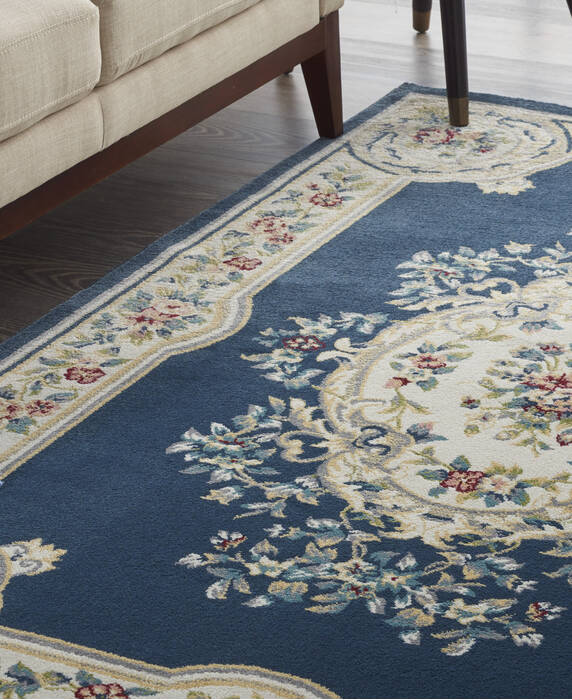 Nourison Aubusson Blue 53 X 73 Area Rug 805-140812 Image 4