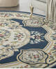 Nourison Aubusson Blue Round 710 X 710 Area Rug 805-140815 Thumb 4