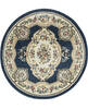 Nourison Aubusson Blue Round 710 X 710 Area Rug 805-140815 Thumb 0
