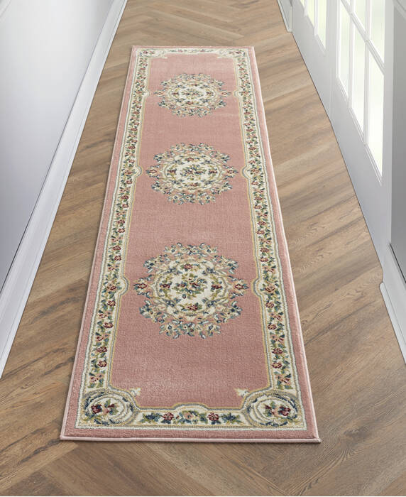Nourison Aubusson Purple Runner 22 X 76 Area Rug 805-140819 Image 3