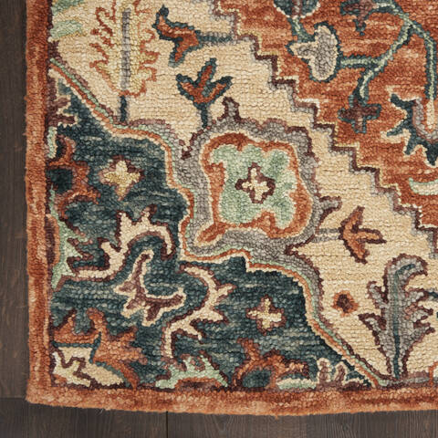 Nourison Bahari Red 50 X 70 Area Rug 805-140837 Image 1