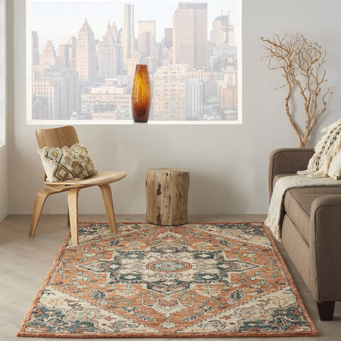 Nourison Bahari Red 50 X 70 Area Rug 805-140837 Image 3