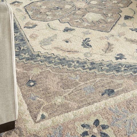 Nourison Bahari Grey 80 X 100 Area Rug 805-140840 Image 4