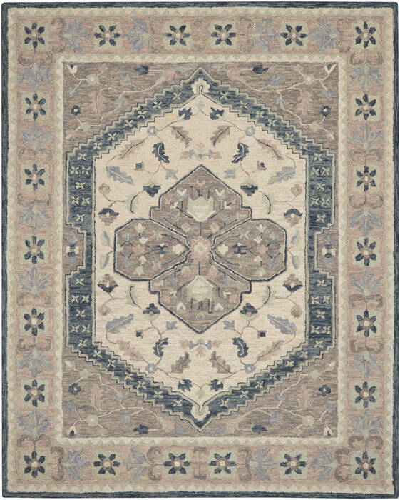 Nourison Bahari Grey 80 X 100 Area Rug 805-140840 Image 0