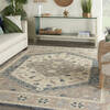 Nourison Bahari Grey 80 X 100 Area Rug 805-140840 Thumb 3