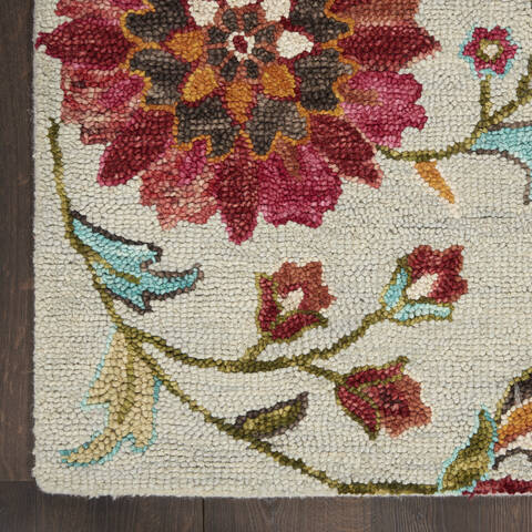 Nourison Bahari Grey 50 X 70 Area Rug 805-140841 Image 1