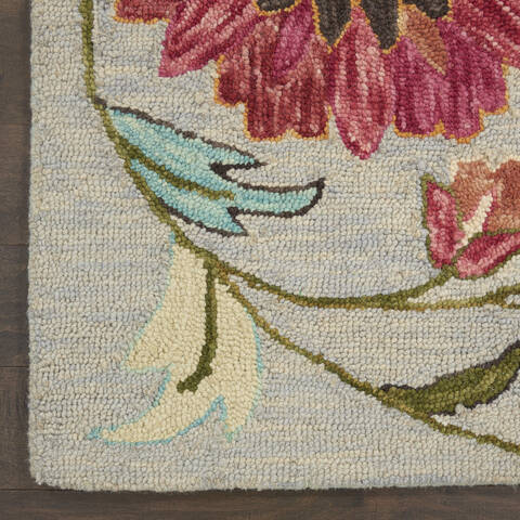 Nourison Bahari Grey 80 X 100 Area Rug 805-140842 Image 1