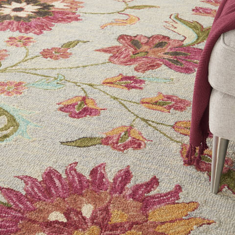 Nourison Bahari Grey 80 X 100 Area Rug 805-140842 Image 4