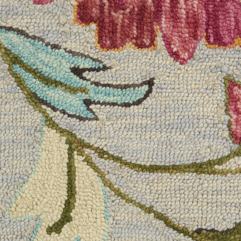 Nourison Bahari Grey 80 X 100 Area Rug 805-140842 Image 5
