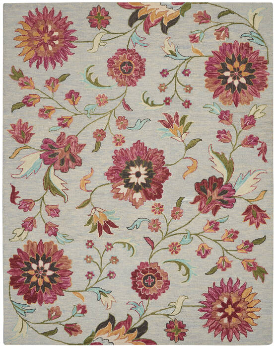 Nourison Bahari Grey 80 X 100 Area Rug 805-140842 Image 0