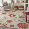 Nourison Bahari Grey 80 X 100 Area Rug 805-140842 Thumb 3