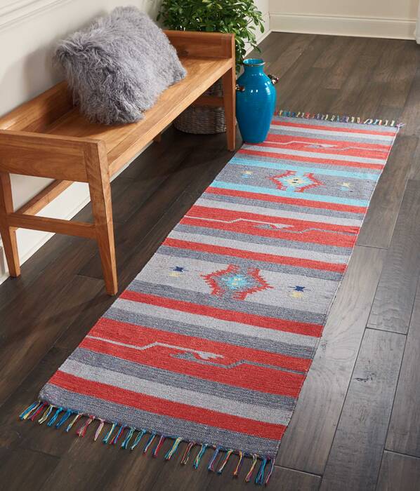 Nourison Baja Grey Runner 23 X 76 Area Rug 805-140843 Image 3