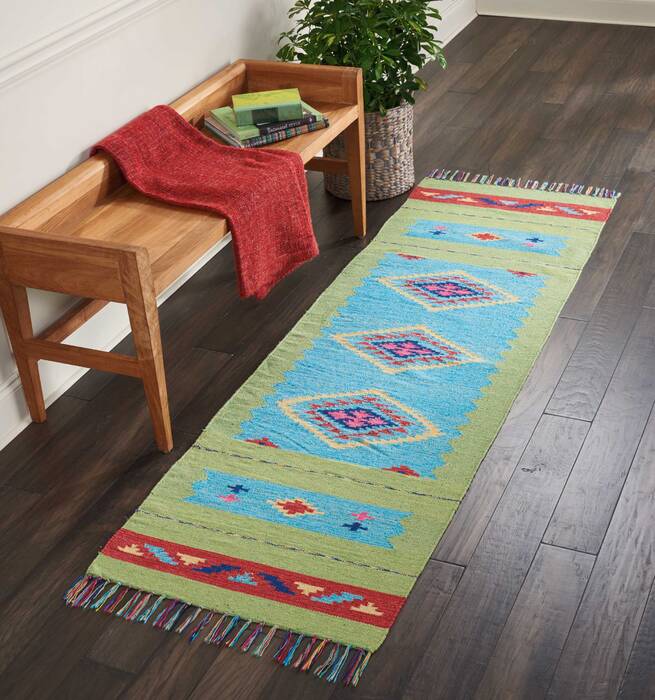 Nourison Baja Blue Runner 23 X 76 Area Rug 805-140858 Image 3