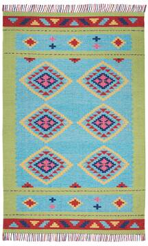 Nourison Baja Blue Rectangle 4x6 ft Polyester Carpet 140859