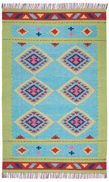 Nourison Baja Blue Rectangle 5x7 ft Polyester Carpet 140860