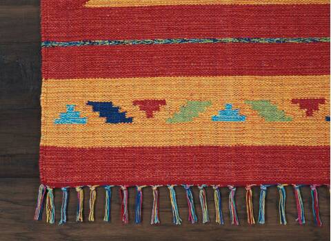 Nourison Baja Orange Runner 23 X 76 Area Rug 805-140863 Image 1