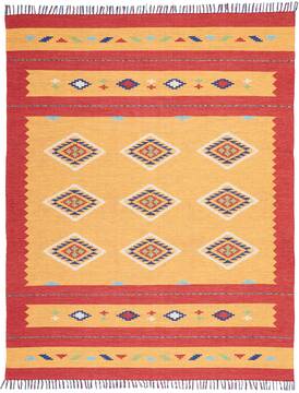 Nourison Baja Orange Rectangle 8x10 ft Polyester Carpet 140867