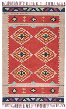 Nourison Baja Red 3'6" X 5'6" Area Rug  805-140869