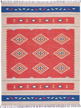 Nourison Baja Red Rectangle 8x10 ft Polyester Carpet 140872