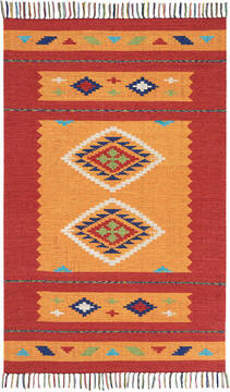 Nourison Baja Yellow Rectangle 4x6 ft Polyester Carpet 140873