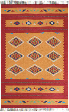 Nourison Baja Yellow Rectangle 7x10 ft Polyester Carpet 140875