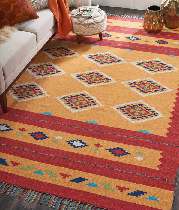 Nourison Baja Yellow 80 X 100 Area Rug 805-140876 Image 3