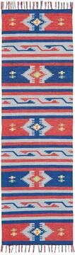 Nourison Baja Blue Runner 6 to 9 ft Polyester Carpet 140877