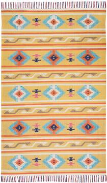 Nourison Baja Yellow Rectangle 4x6 ft Polyester Carpet 140888
