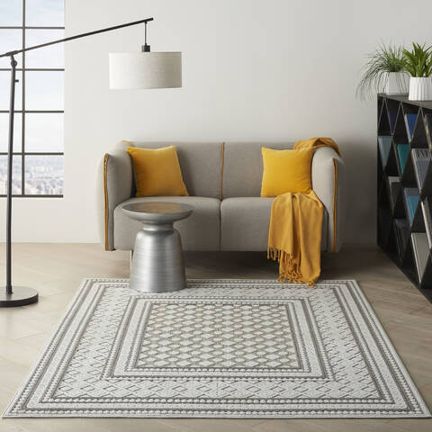Nourison Calobra Grey 53 X 73 Area Rug 805-140903 Image 3