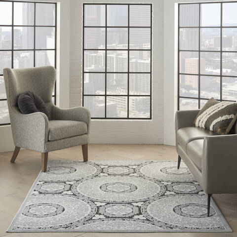 Nourison Calobra Grey 40 X 60 Area Rug 805-140906 Image 3